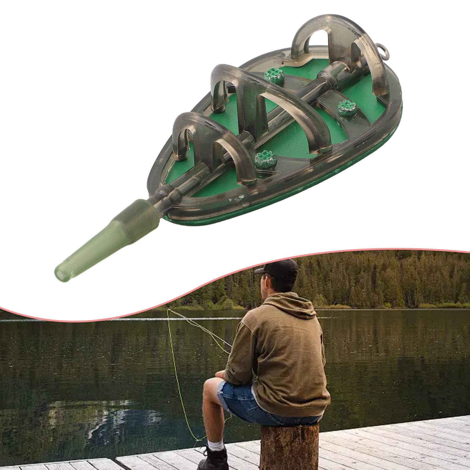 20~100g Inline  Feeder Or  For Carp Fishing Tackle Tool  Feeder Bait Cage, Fish Bait Cage, Bait Cage Set, Ne St Maker, Feeder