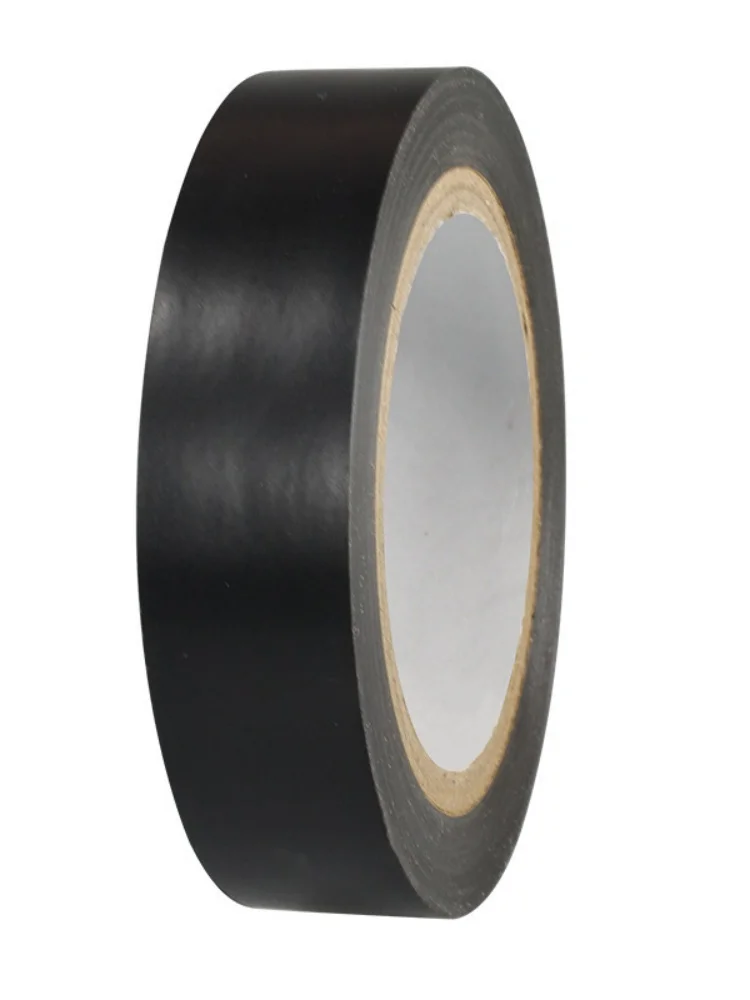 Schwarzes elektrisch isolierendes PVC-Klebeband, hitzebeständiges, selbstklebendes elektrisches Drahtschutzband für elektrische Sicherheit