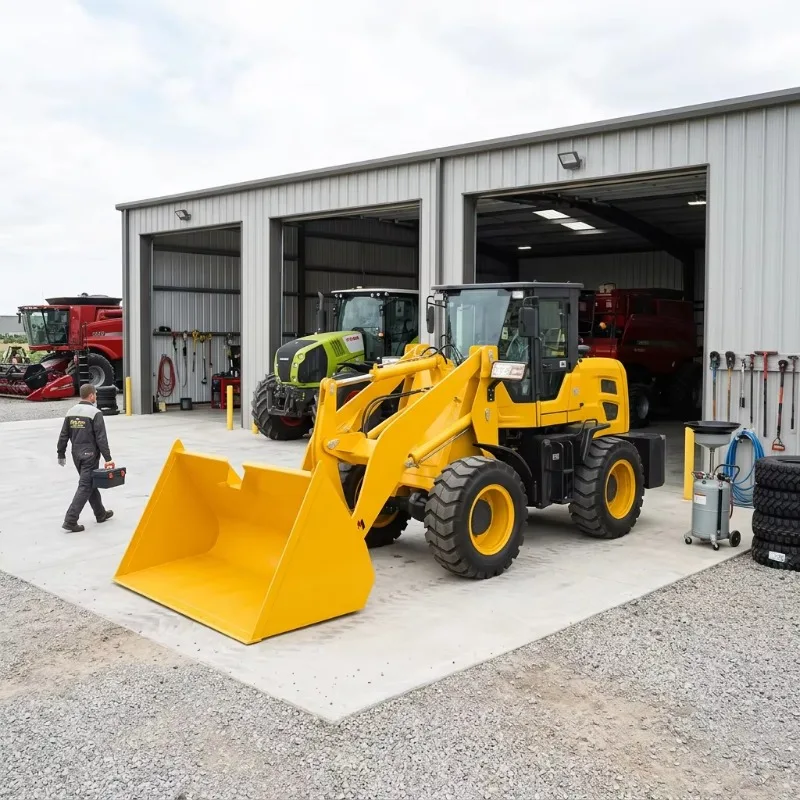 Agricultural Wheel loader 4WD Articulated Chassis With Bearing & Gearbox Low Fuel Consumption For Rough Terrain