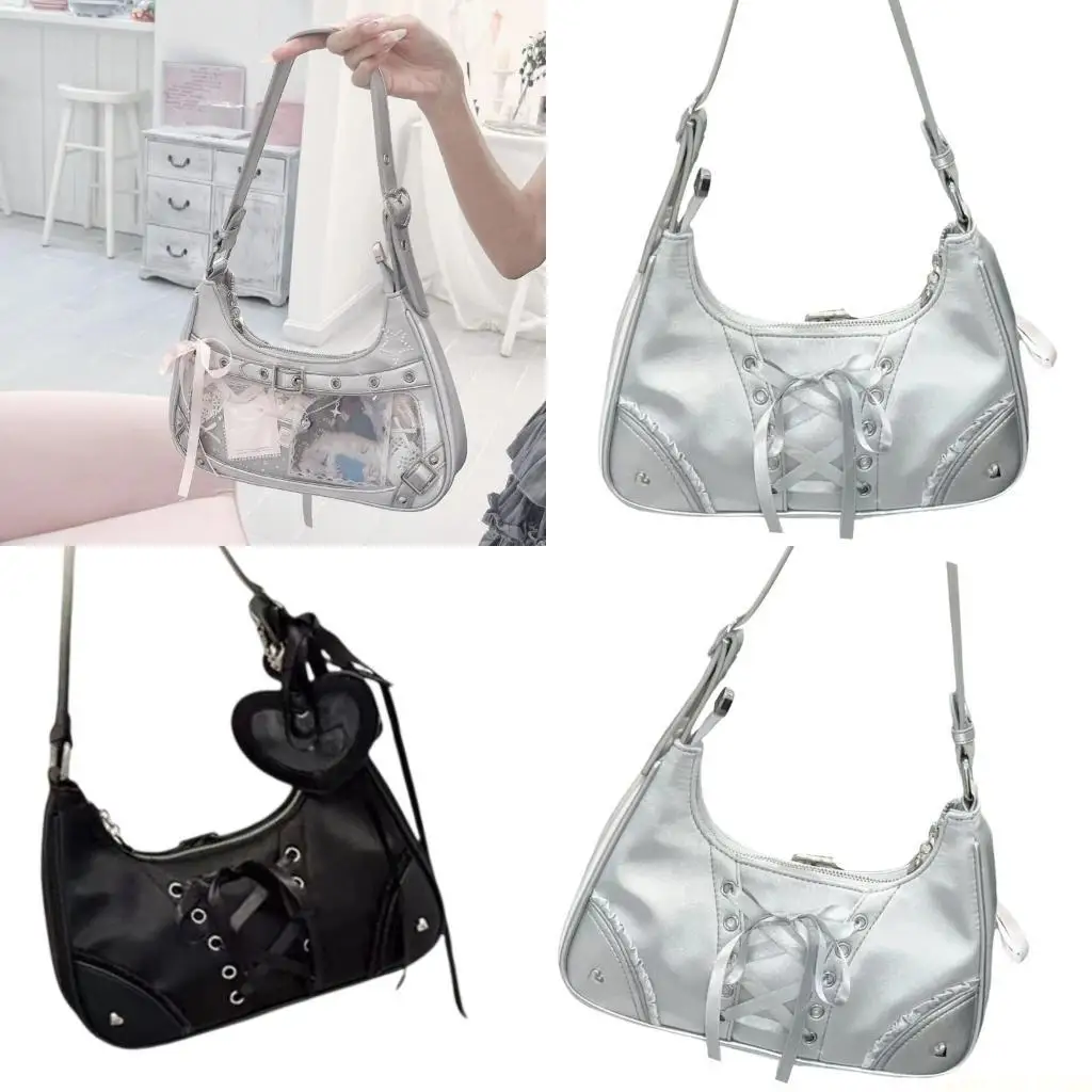 

X90D Harajuku Ita Bag Crossbody Shoulder Bag Handbag Transparent Itabag Bag