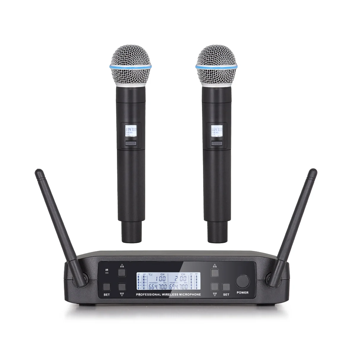 Wireless Microphone GLXD4 Professional UHF System Handheld Mic for Stage Speech Wedding Show Band Party Church-US Plug