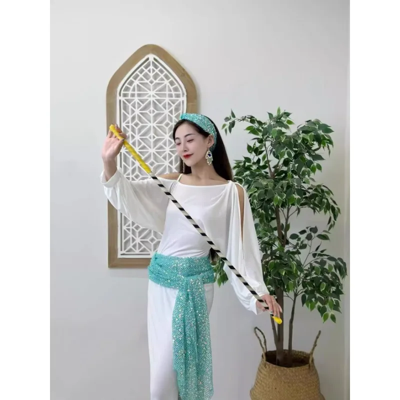 Costumi di danza del ventre personalizzati Abito BALADI Set di spettacoli popolari egiziani Foulard con cintura