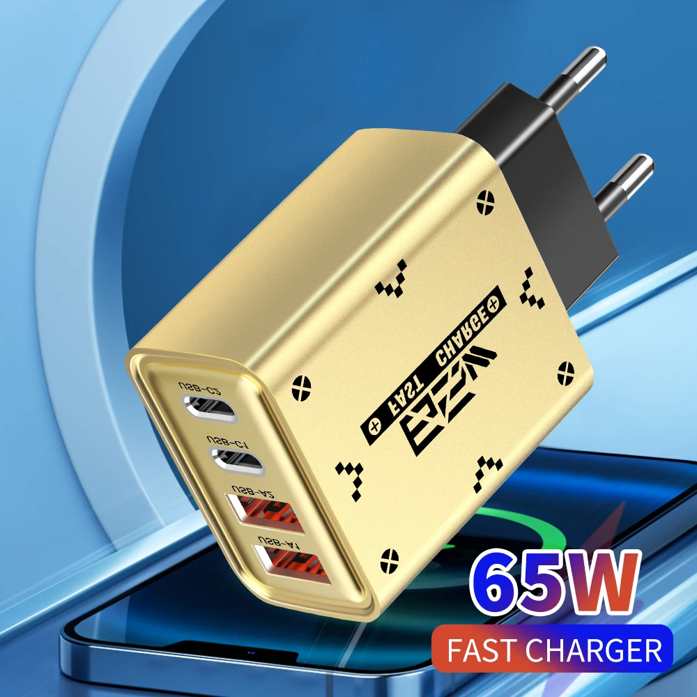 

PD 65W USB Charger Fast Charging Type C QC 3.0 Mobile Phone Charger Adapter For iPhone Samsung Xiaomi Huawei oppo Wall Charger
