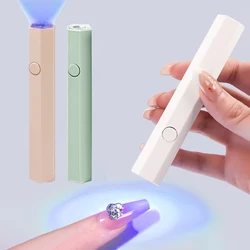 Mini Portable LED Nail Lamp Quick Dry Long-Lasting USB Nail Dryer Machine Salon Handheld UV Flashlight Pen Light for Gel Nails