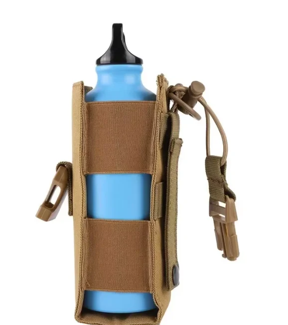 Molle Water Bottle Holster Pouch Outdoor Sports Waist Bag - Riding Camping Hiking Hunting Travel Canteen Kettle Holder EDC Tool