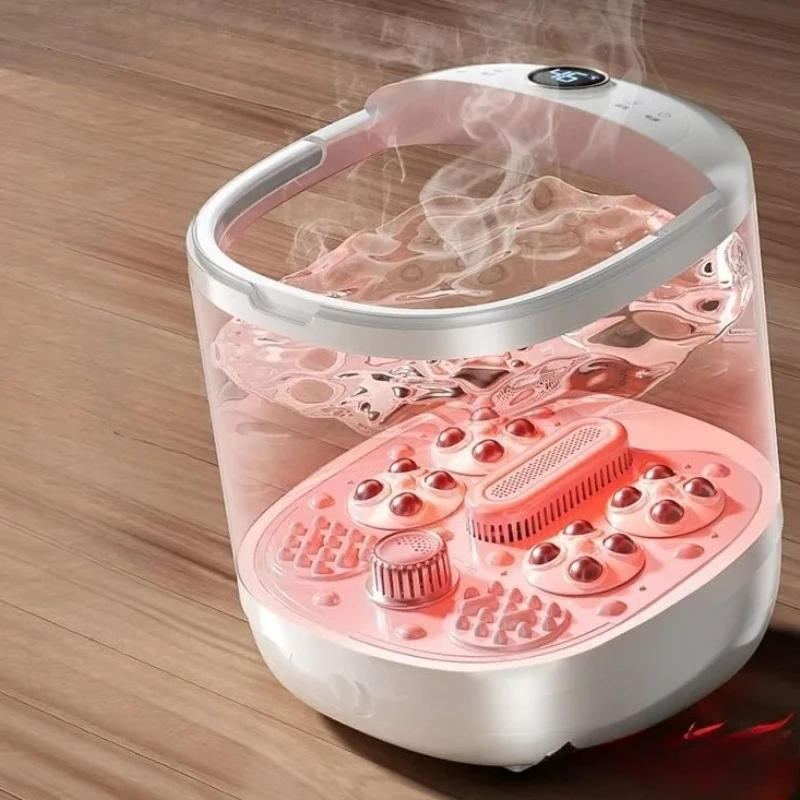 Foot Spas and Baths with Heat, Vibration and Red Light, Foot Massage Tub for Stress Relief,Foot Soaker Mothers Day Gifts for Mom