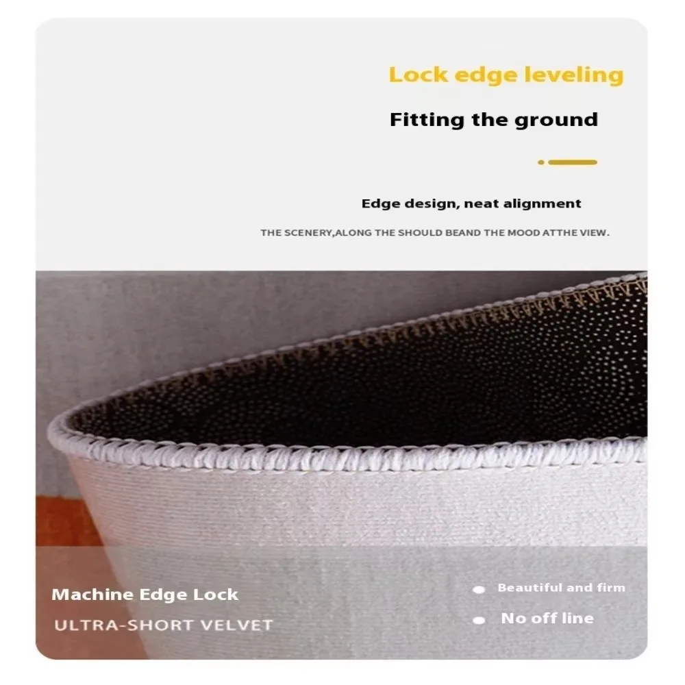 Faux Cashmere Spider Web Carpet Half Round Quick-Drying Floor Mat Water-absorbing Non-slip Bathroom Rug for Bathroom&Bedroom