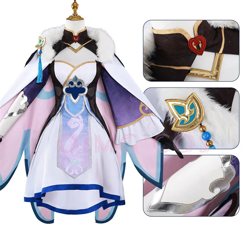 Honkai Star Rail Baiheng Costume Cosplay Carnevale per adulti Uniforme Anime Costumi per feste di Halloween Gioco per donne in maschera