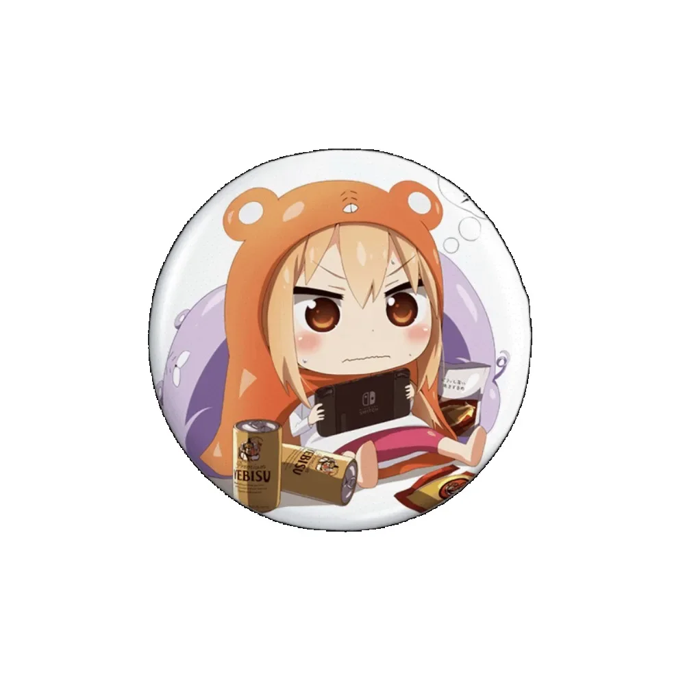 58mm Himouto! Umaru-chan Anime Peripheral Doma Umaru Cartoon Character Badge Outfit Brooch Decoration Accessory Friend Gift