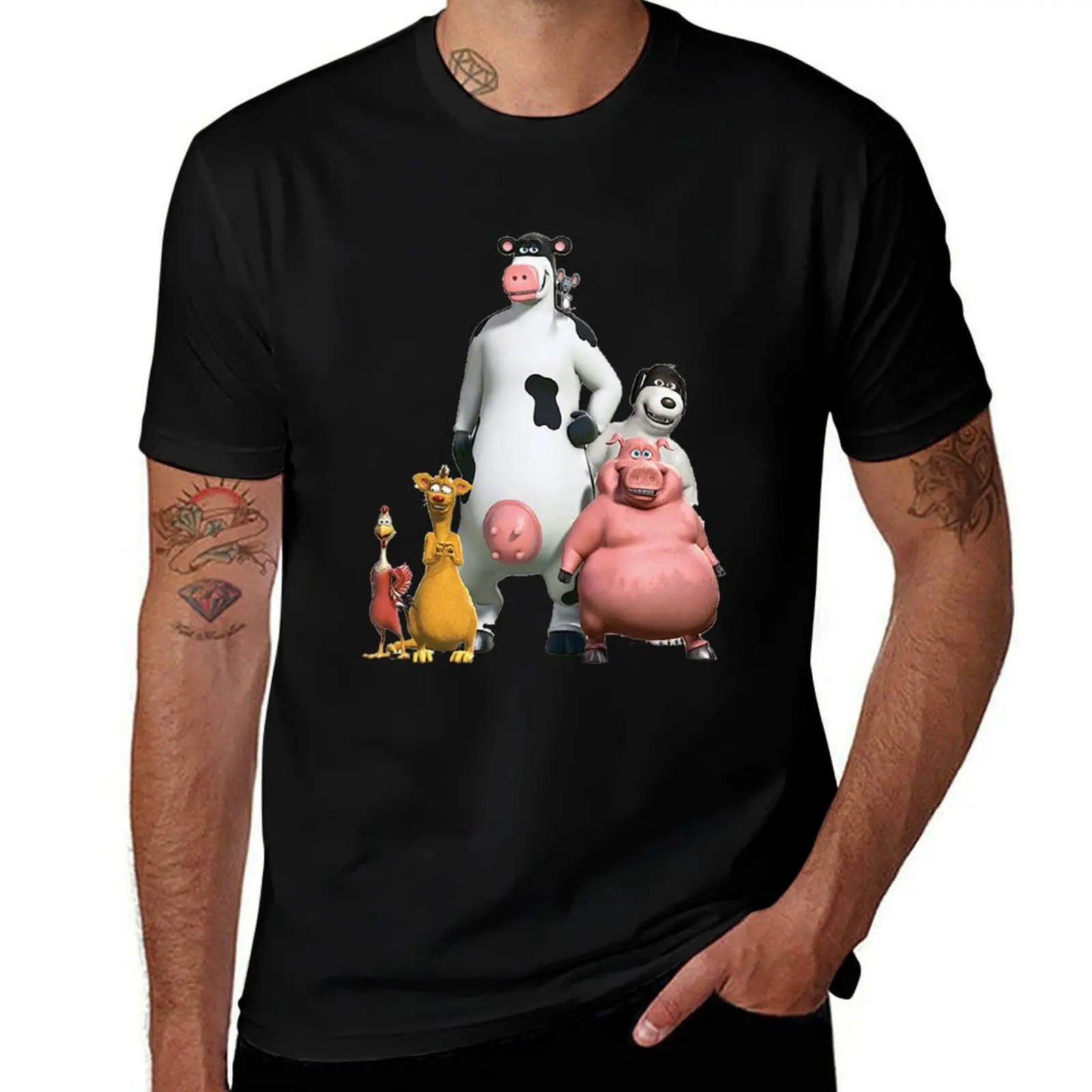 

Back At The Barnyard T-Shirt baggy shirts basketball graphic tees Luxury man funny t shirts for men