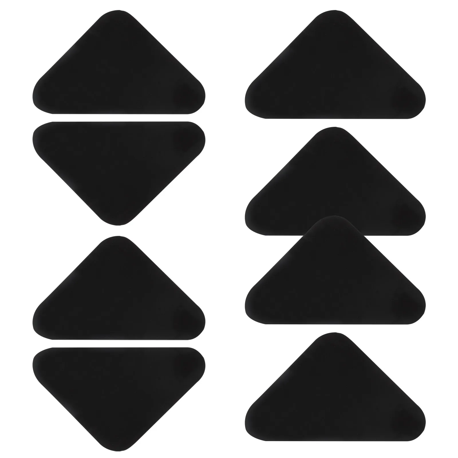 8Pcs Rug Stickers Non-Slip Carpet Corner Gripper for Hardwood Tile Linen Floors Secure Rugs Mats Dance Mats No Paste Residue