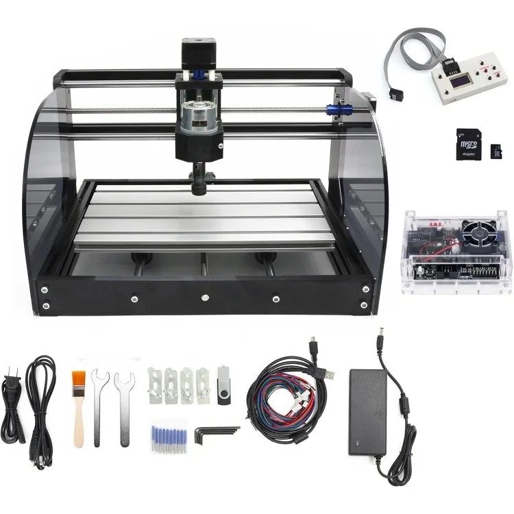 

CNC 3018 Pro Max 3 Axis Desktop DIY Mini Wood Router Kit PCB PVC Milling Engraver Engraving Carving Machine GRBL Control