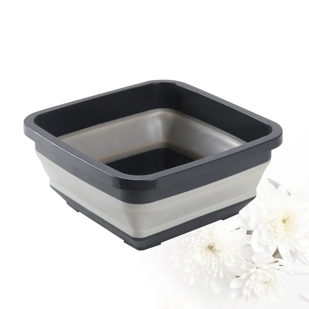 

Складной портативный таз для мытья, выдвижной бытовой таз для стирки, складной дорожный таз для улицы и автомобиля, нескользящая устойчивая ванна-таз