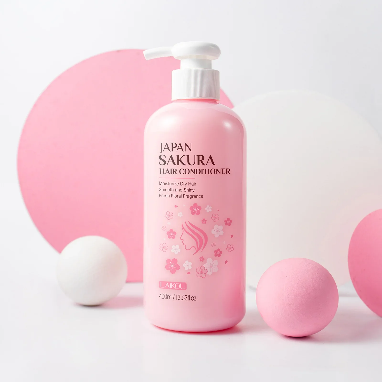 Sakura Shampoo Hair Conditioner Moisturizing Nourishing Repair Damaged Anti Dandruff Oil Control Shampoos Cleansing Care 400ml