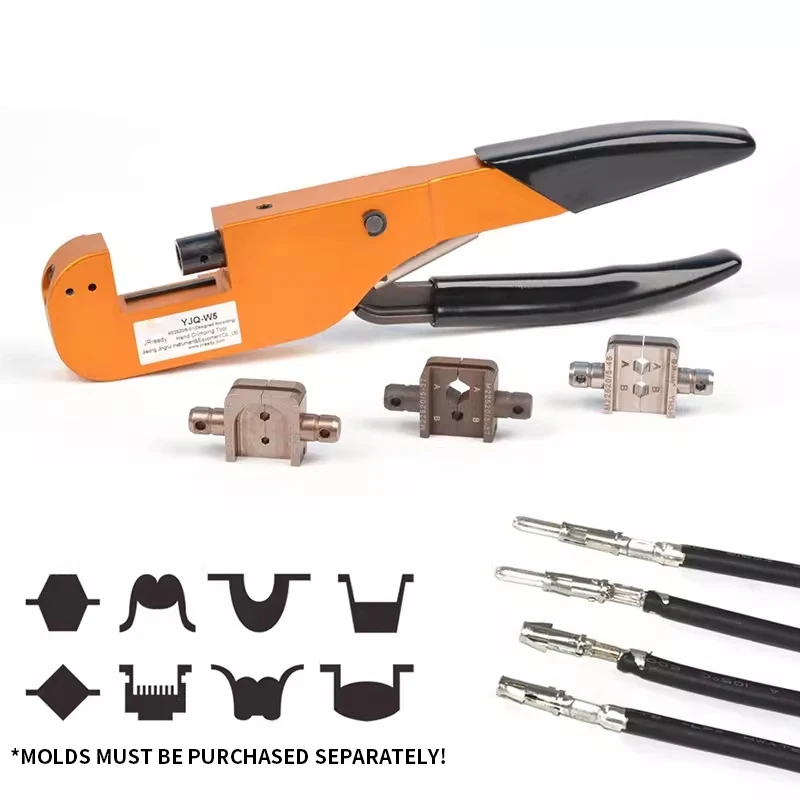 Open-Frame Manual Crimping Tool M22520/5-01 Multi-Function Pliers for Electronic Connectors Metal Ring/Wire Terminal Crimping