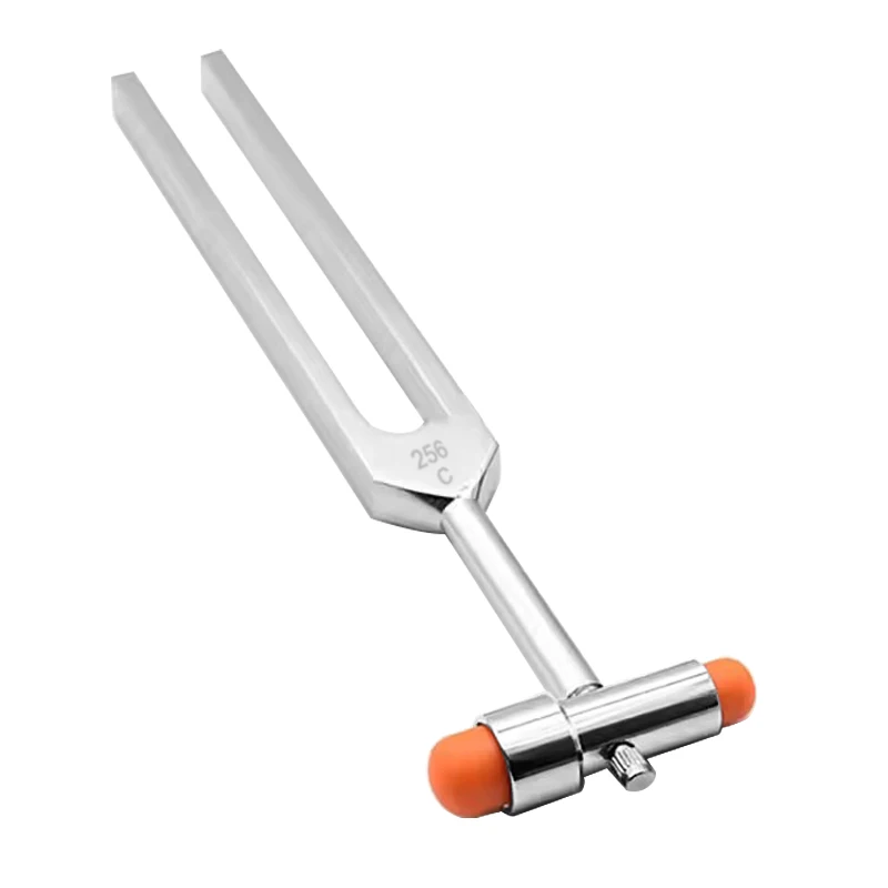 256Hz Body Muscle Relaxation Tuning Fork Neurological Percussor Buck Nerve Reflex Percussor Massager Hammer Sound Therapy Set C1