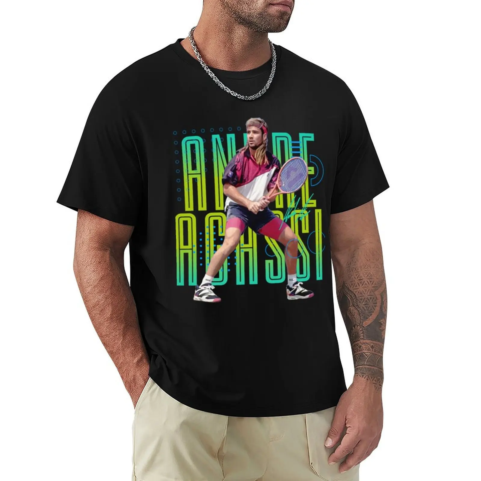 

Andre Agassi 90's T-Shirt UV Sun Protection Tee Shirt