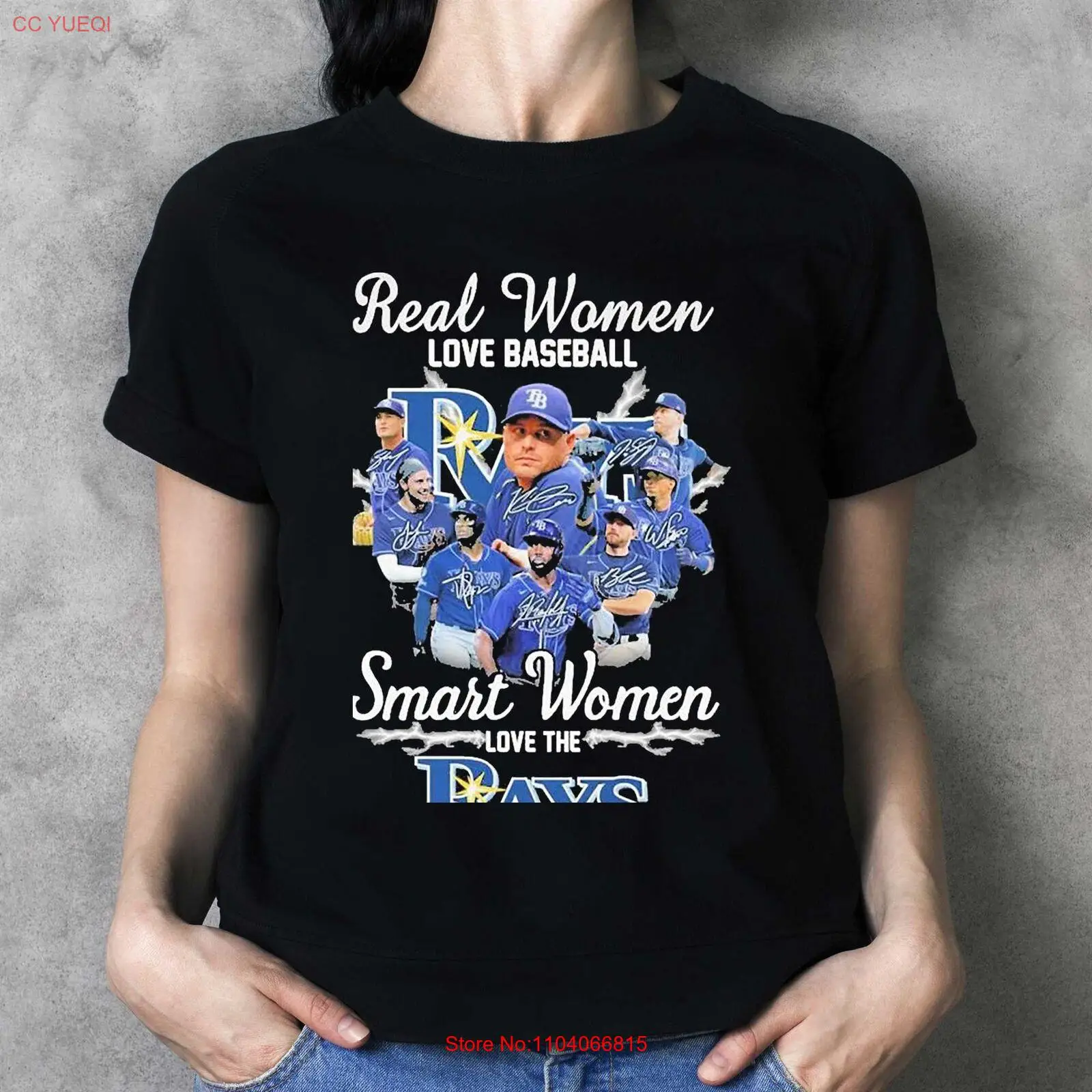 2023 Real Women Love Baseball Smart Women Love The Tb Rays Signatures Shirt