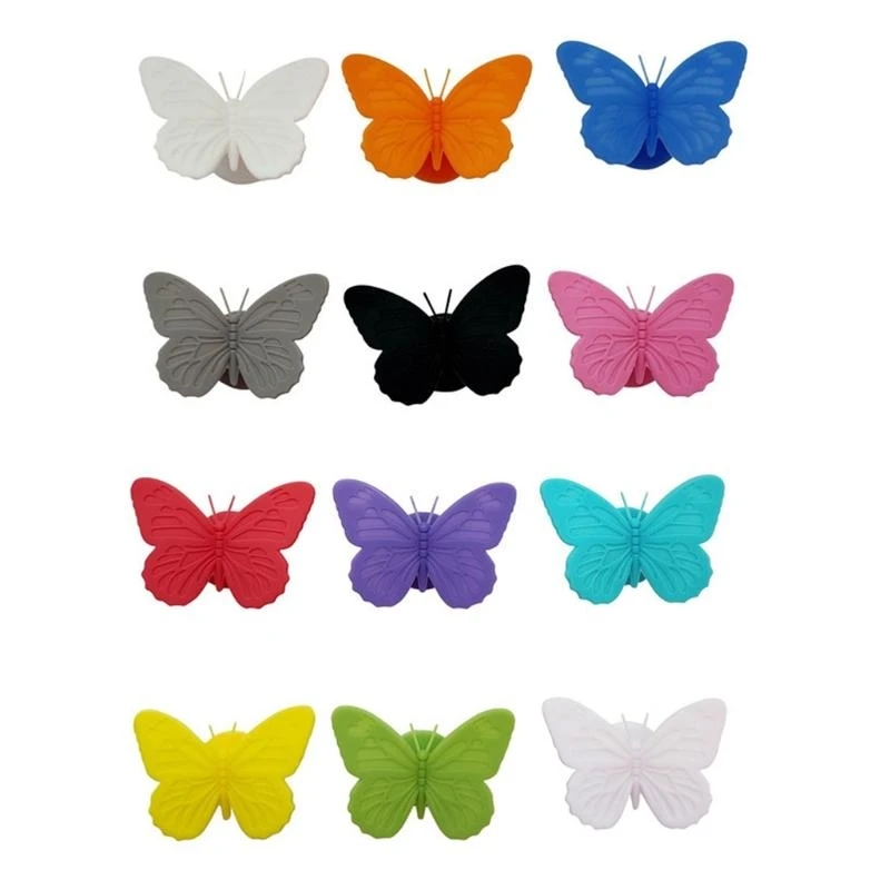 R1WA Wine Glass Markers 12pcs Colorful Drink Glass Charms Set Bar Charm Accessory for Bar Summer Party Decoration