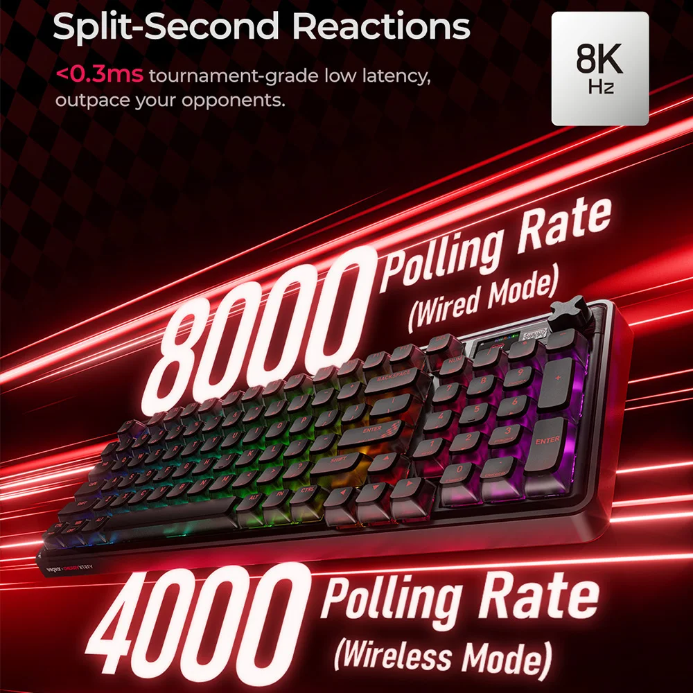 

wegear x Cherry PIXIU98 Mechanical Keyboard MX2A Linear Switches 4000mAh Hot-Swappable RGB Game Office Keyboards