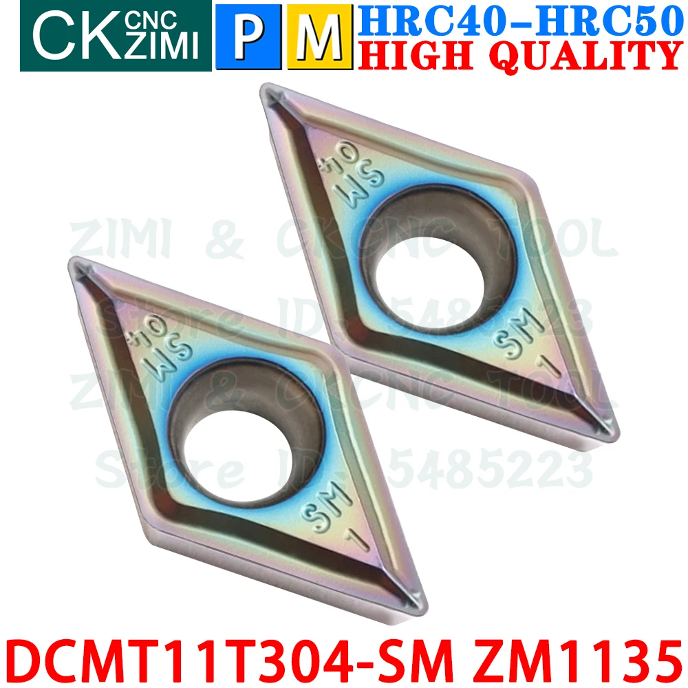 

DCMT11T304-SM ZM1135 DCMT 11T304 SM Carbide Inserts External Internal Turning Insert Tools DCMT32.51 CNC Metal Lathe Cutter Tool