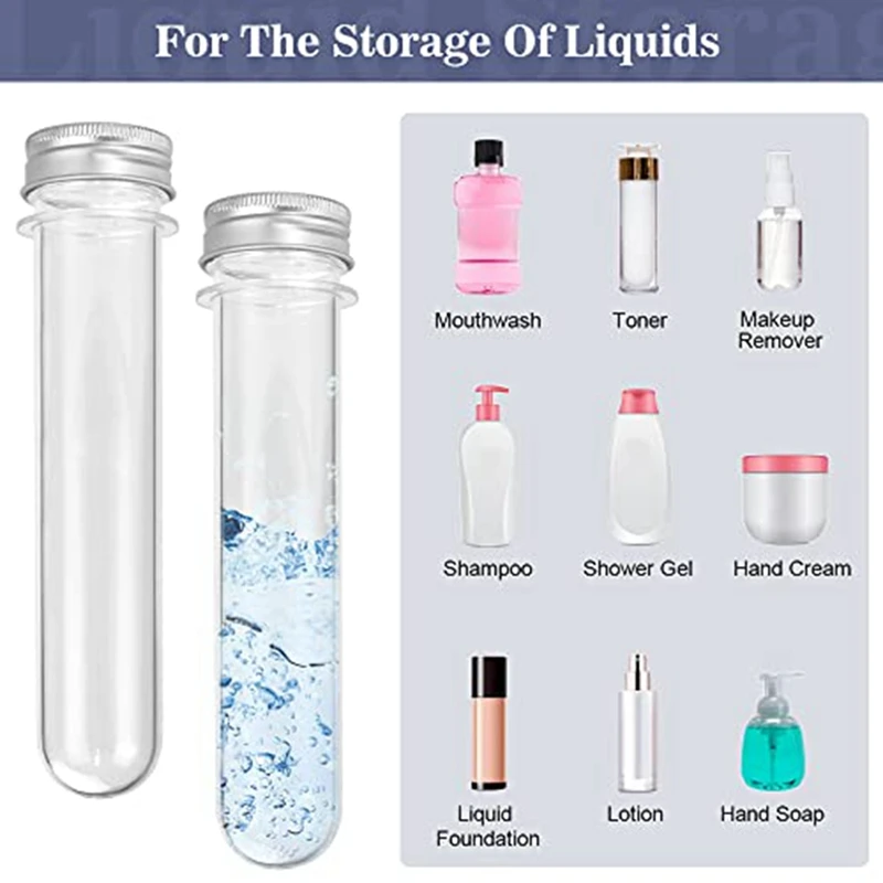 15 PCS 100Ml Gumball Candy Tubes With Screw Caps And 1 Cleaning Brush For Wedding Party