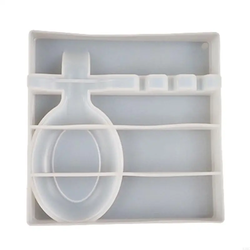 

R3MC Spoon Storage Tray Epoxy Resin Mold Tableware Rack Plate Casting Silicone Mould