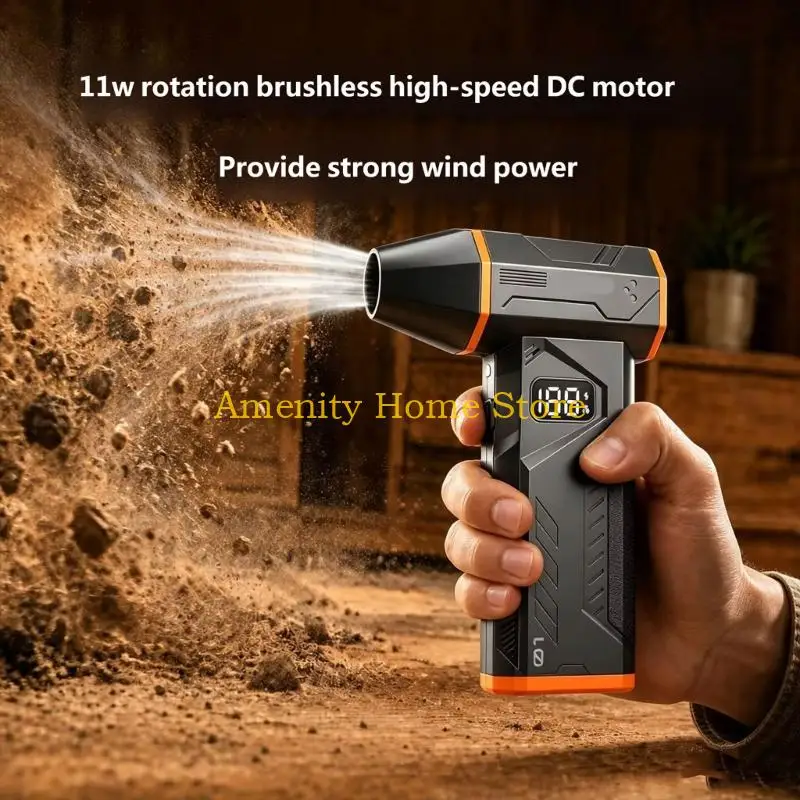 F26C -Function Handheld Blower Vacuum Directs Air for Desktop Debris, Keyboard Crevices, and Vehicle Interior Cleanup