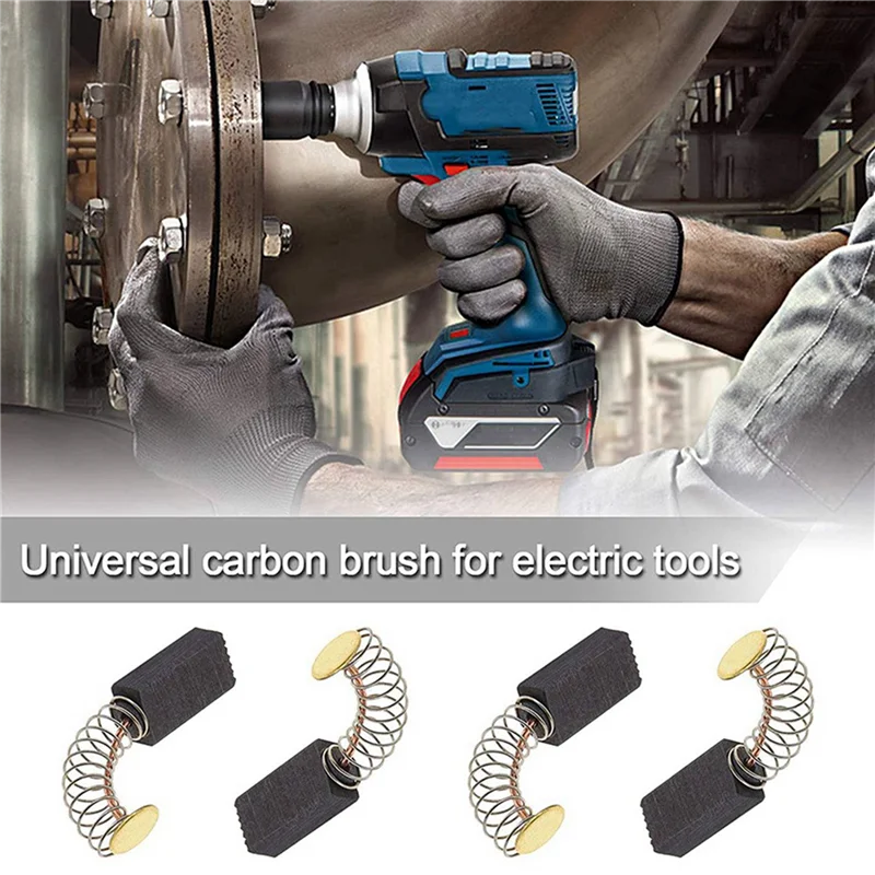 

AB35-10 Pairs Motor Carbon Brushes 13Mm X 8Mm X 5Mm Universal Power Tool Replacement Parts For Angle Grinder Orbital Sander