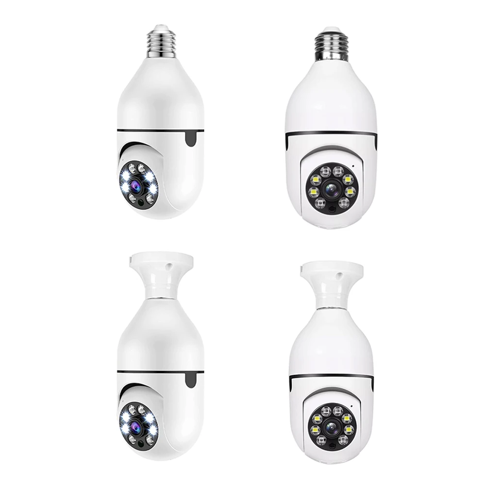 

Практичная камера с лампочкой, беспроводная Wi-Fi для внутреннего и наружного интеллектуального камеры наблюдения с вращением на 360 градусов для детей