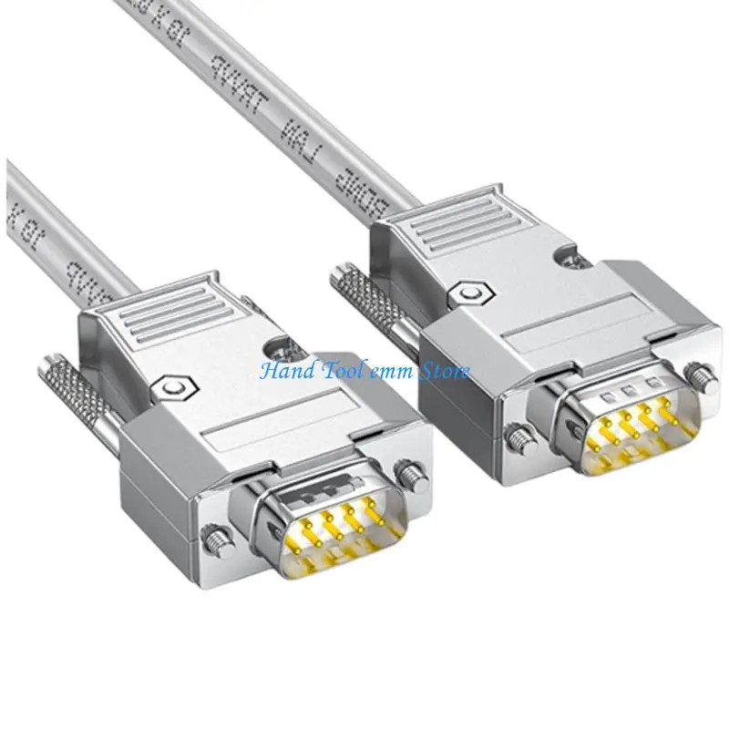 H37F DB9 RS232 Cable Male to Female Simple Cord Industrial Straight Through Converter For Dynamic Wiring Application