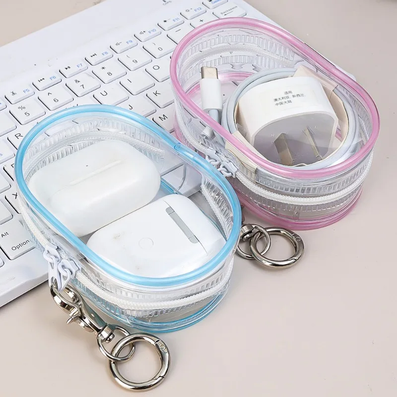 Waterproof Transparent Cable Storage Bag Earphone USB Charging Cord Organizer Case Gadgets Bag Pouch Electronics Accessories