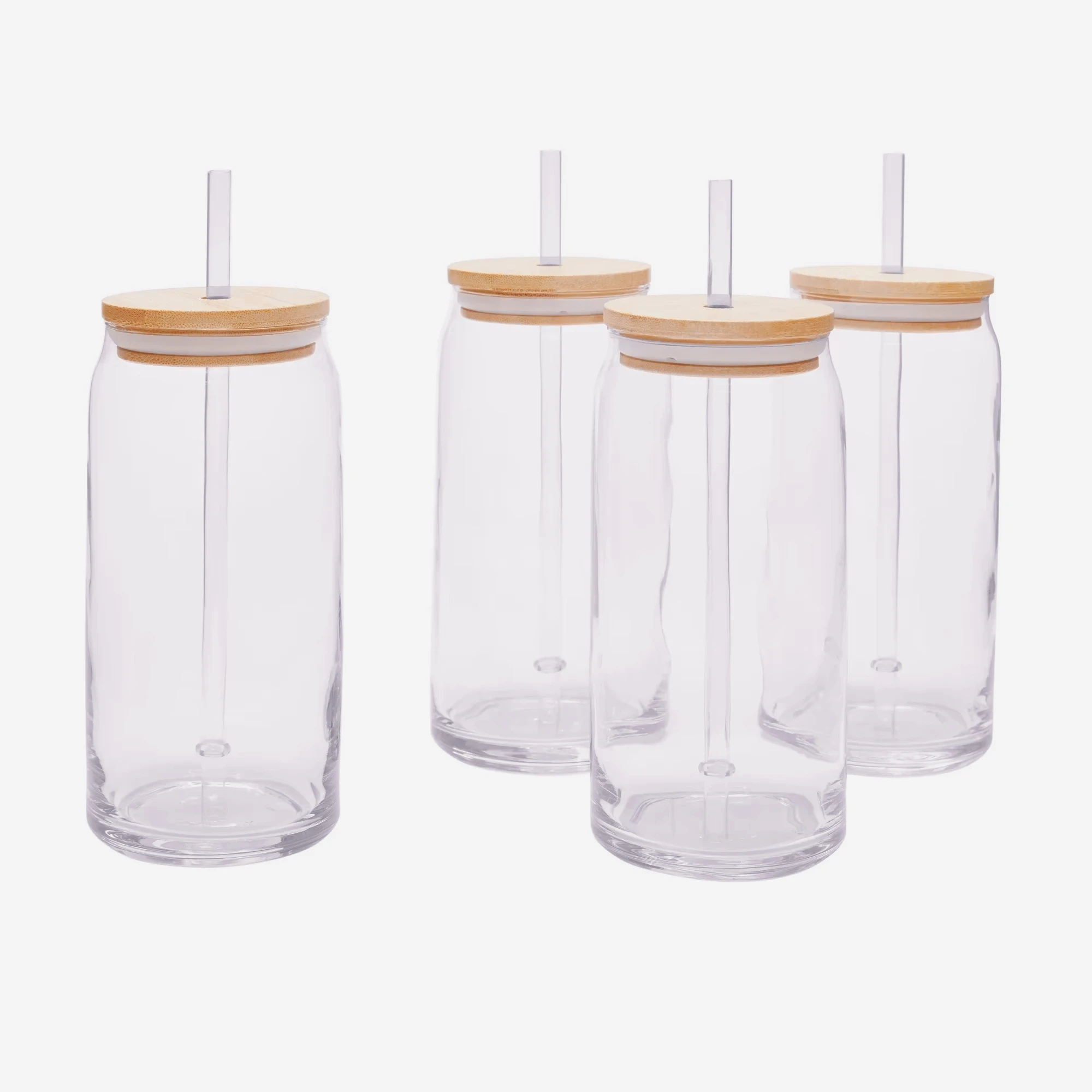 

12-Piece Glass Drinkware Set (3x4-Pc) | Shatterproof Tumblers w/ Lids Straws for Iced Beverages, Patio, Pool, Travel