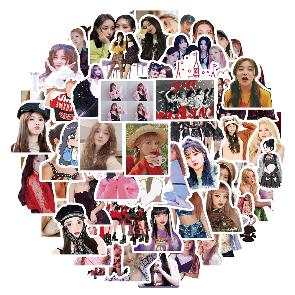 

10/30/50pcs Kpop (G)I-DLE Stickers Korean Idol Girl Group Decals for Lomo Card Album I-DLE Girls Burn Photo Card Postcard Gifts