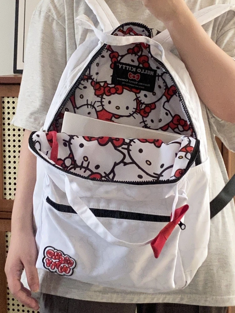 New Kawaii Hello Kitty Backpack Mochila Infantil Escolar for Girl Boy Mochilas Childlike Lightweight Backpacks Schoolbag Student