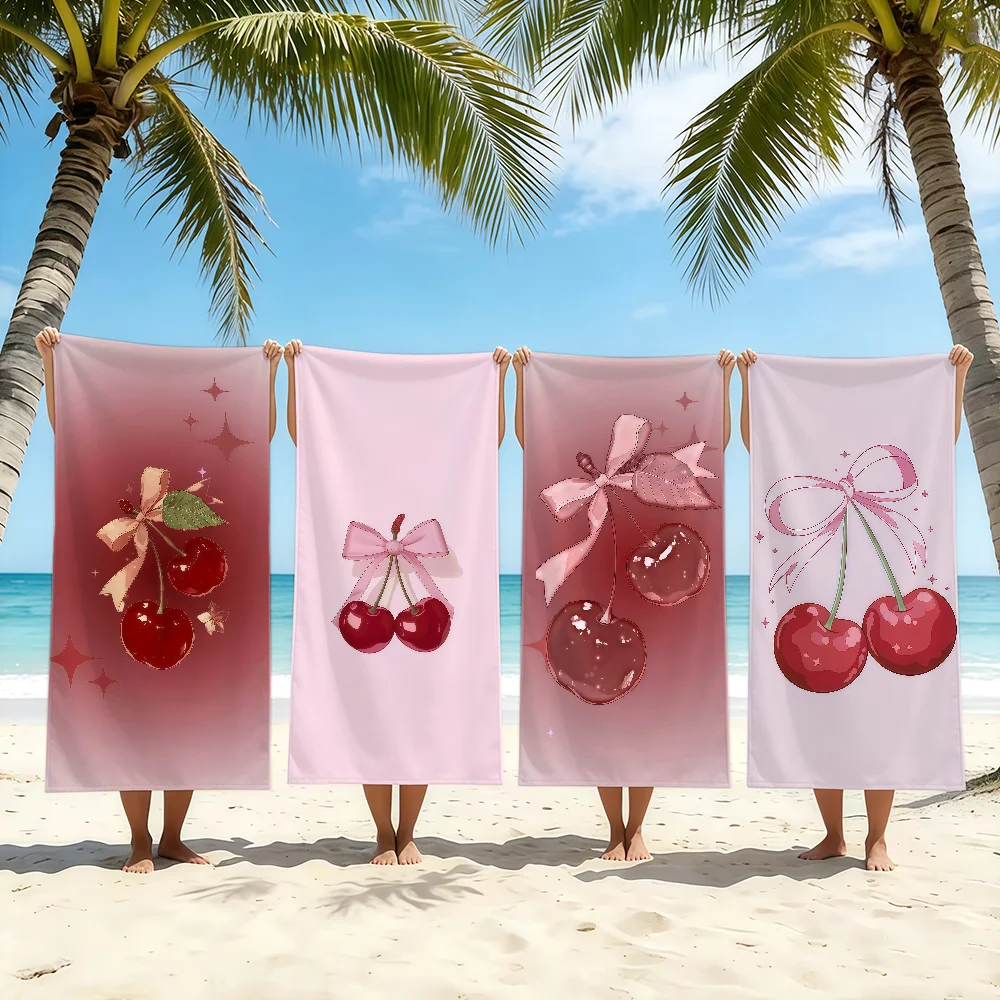 CHERRY cartoon Towel Towel Beach Towel Travel Shower Quick-Drying Soft Same Style Men Women Sports
