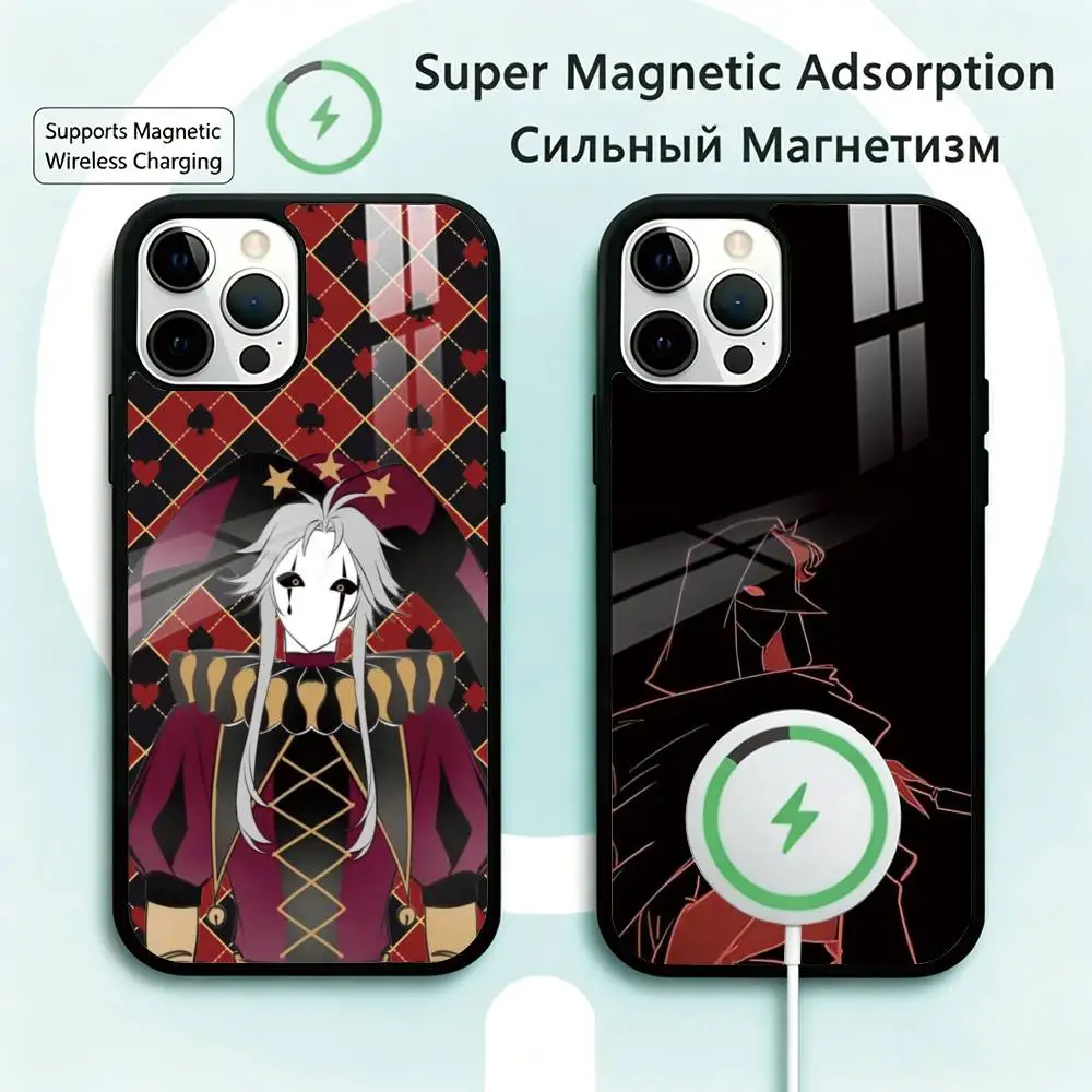 

The F-Freaks Circus Pierrot Phone Case For iPhone17,16,15,14,13,12,11 Plus,Pro Magnetic Supports Magnetic Wireless Charging