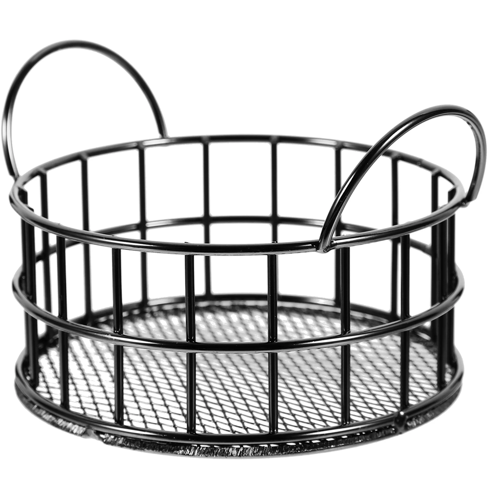 Desk Storage Box Capacity Basket Metal Gift Organizer Supply Wrought Iron Fruit