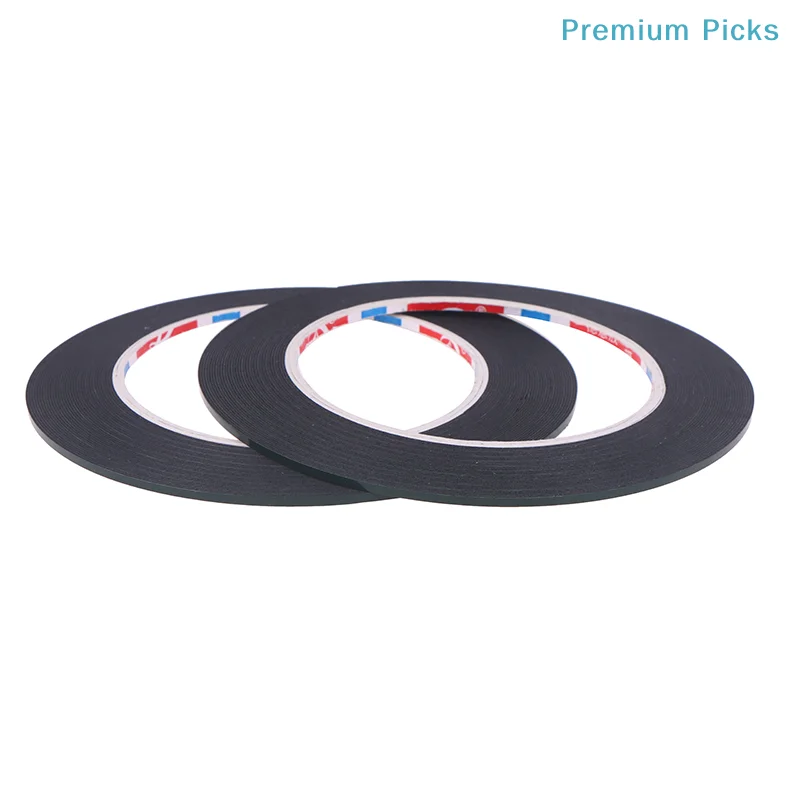 2PCS 2/3/4mm 10meters Double Sided Sticky Foam Tape Adhesive LCD Screen Frameless For TV Borderless Curved Display Sealing Fix