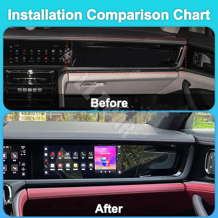 Co-pilot display For Porsche Panamera 2021 2022 2023 2024 2025 Car Carplay Multimedia player Screen Android 13 head Unit