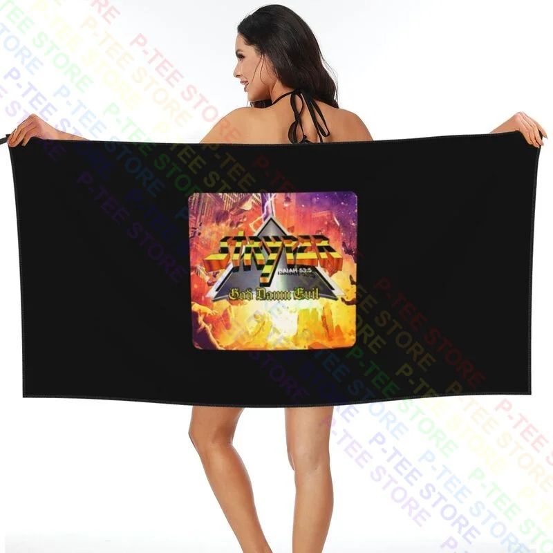 Stryper God Damn Evil 2018 Tour Quick dry Towel Smooth Swimming Good Quality