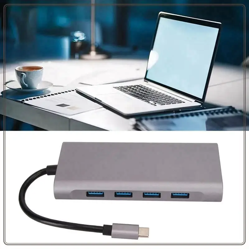 Reliable-USB C Hub Adapter With 4K HD,VGA,USB 3.0,100Mbps RJ45 Ethernet,87W PD For Mac Mini,Mac Pro, Pro,USB C Hub Adapte