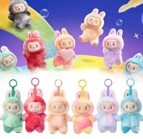 

Genuine Pop Mart Labubu Surprise Ahead Macaron Vinyl Face Labubu 3.0 Series Blind Box Pendant Doll The Monsters Gift