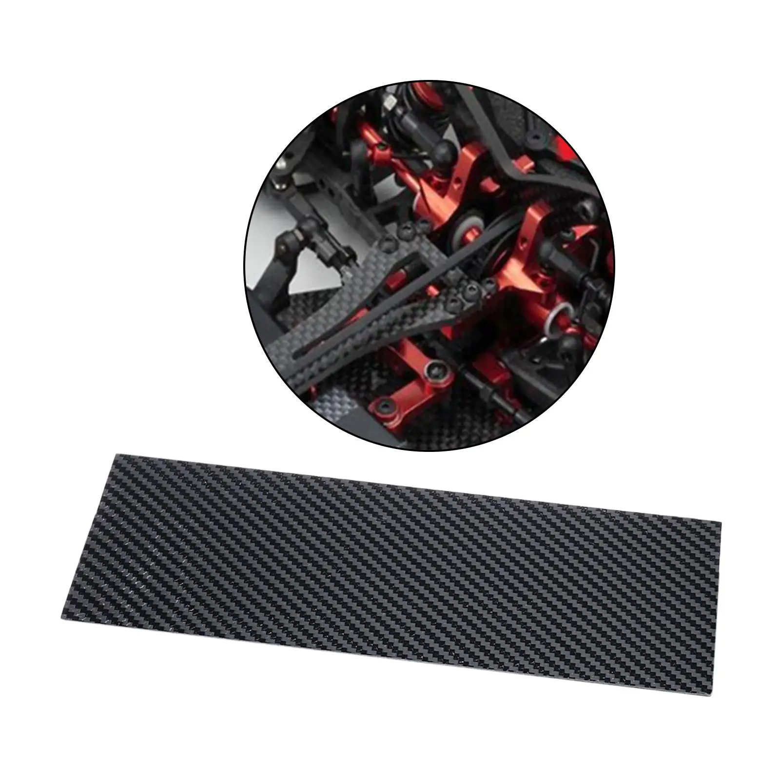 

Carbon Fiber Sheet 250x100mm Texture Panel Plate Board for RC Quadcopter Craft Model Building Accessories Materials - 5mm