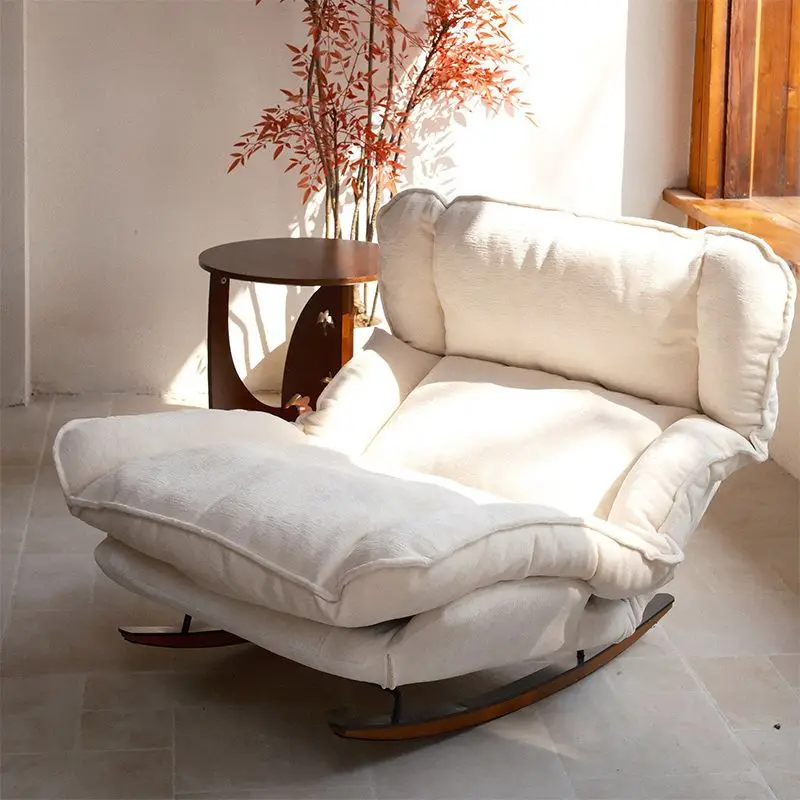 

Lazy sofa triple folding adjustable rocking chair lazy small apartment balcony leisure chair bedroom single backrest sofa