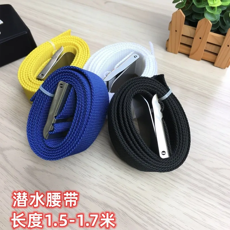 Black Deep Diving Counterweight   Lead Belt White Blue Gravity Belt