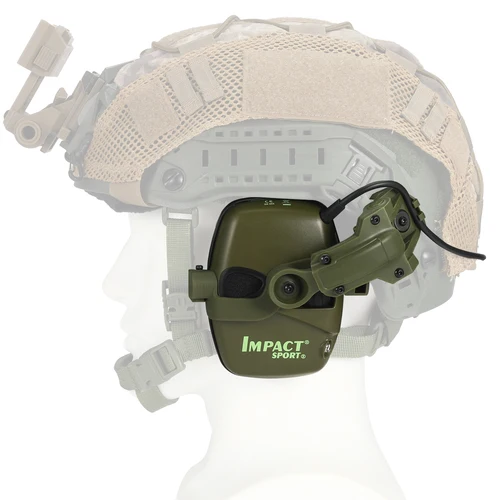 Imagen 1 del producto Auriculares electrónicos de tiro para deporte de impacto, cascos tácticos de protección auditiva con reducción de ruido para caza