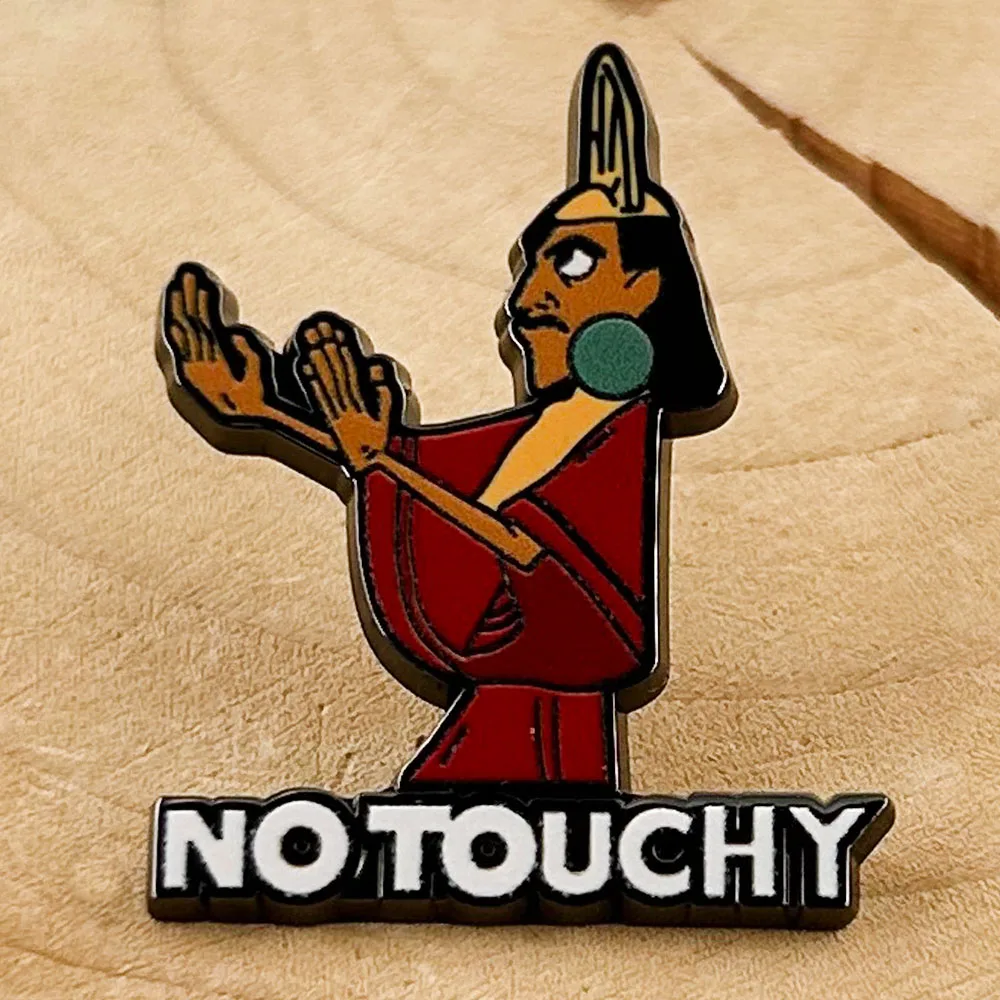 No Touchy Enamel Pin Fantasy Adventure Animated Movie Character Peripheral Badge Novelty Fun Gift