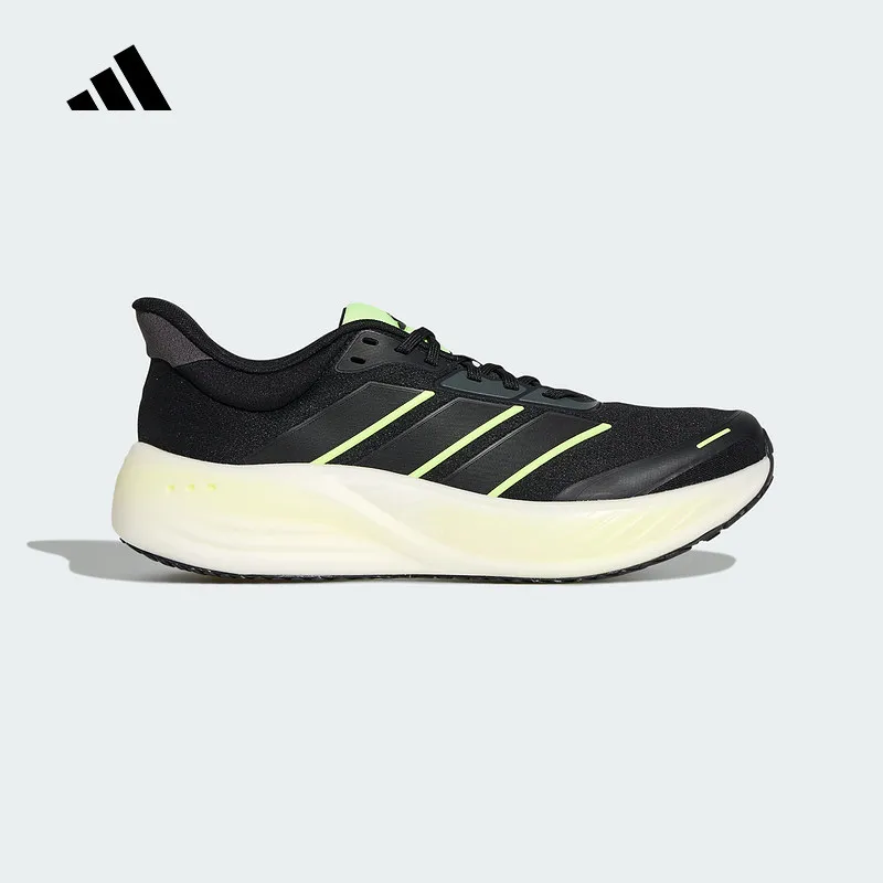 adidas Mens Lightweight Breathable Running Shoes KK1895 Black White