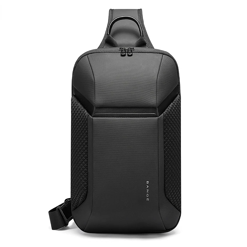 Chikage Men's Commuting Shoulder Bag Multi-functional Large Capacity Crossbody Bag Korean Fashion High Quality Schoolbag